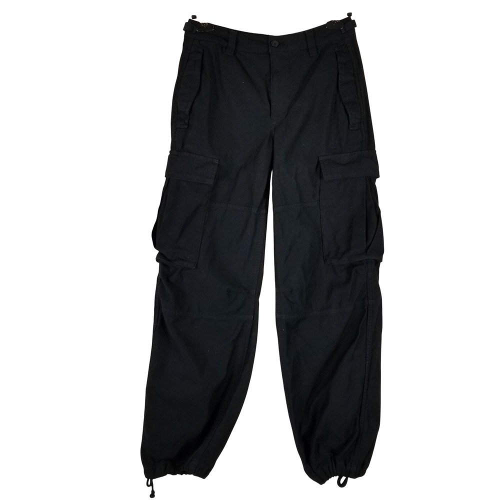 Tna Cargo Pants Women 2 Black Supply Pant Cotton Adjustable‎ Hem Aritzia 108759